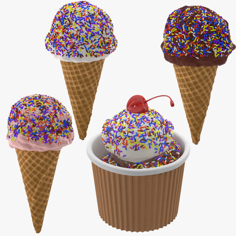 ice cream cones 02 max