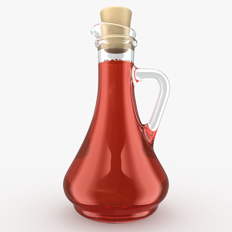 realistic vinegar red 3d model