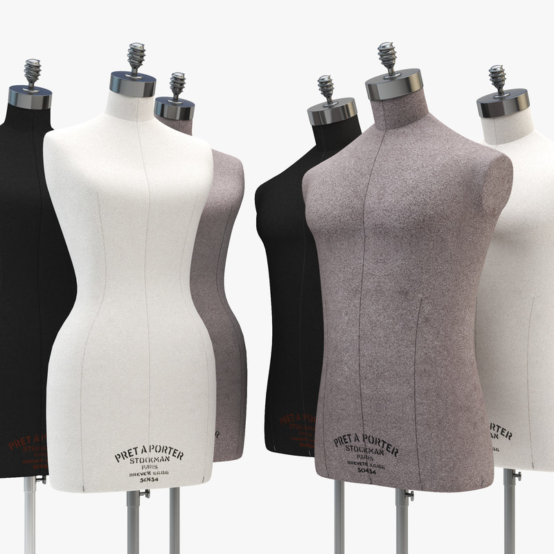 3d model of stockman mannequins