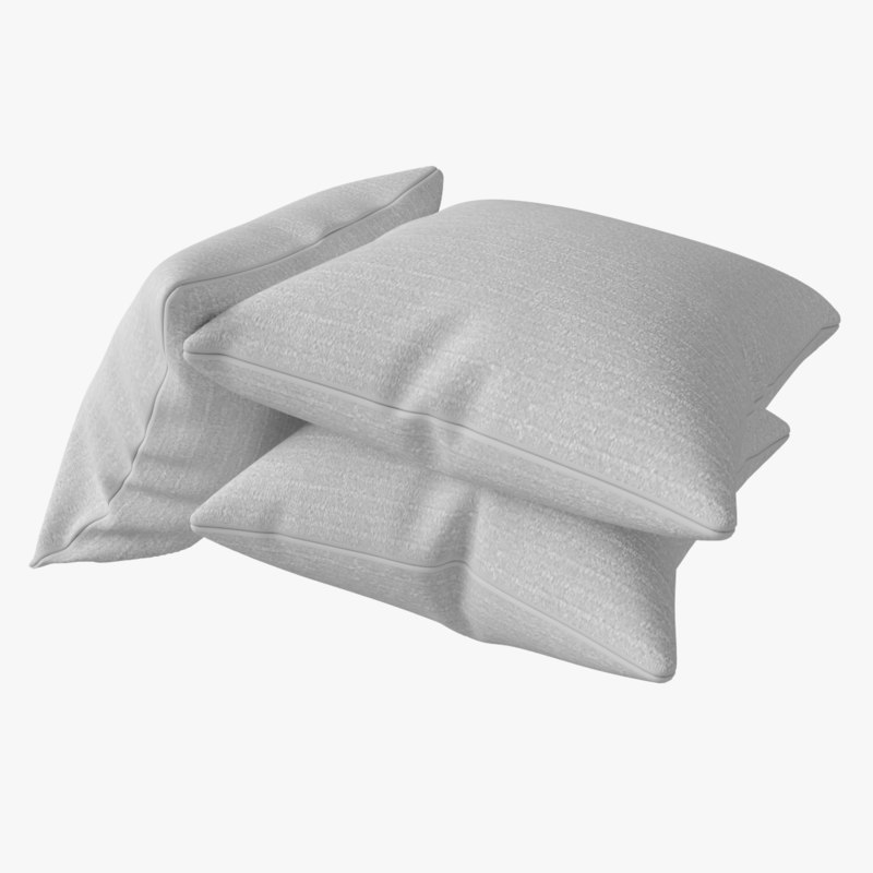 3d model pillows velvet