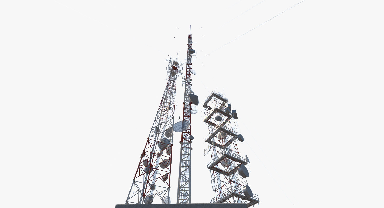 towers antenna 3d model