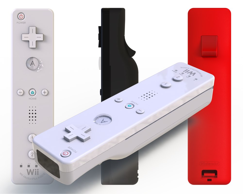 3d authentic nintendo wii remote model