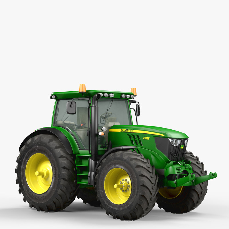 utility tractor john deere 3d model