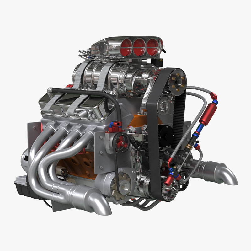 3d car engine blower model 3d car engine blower model
