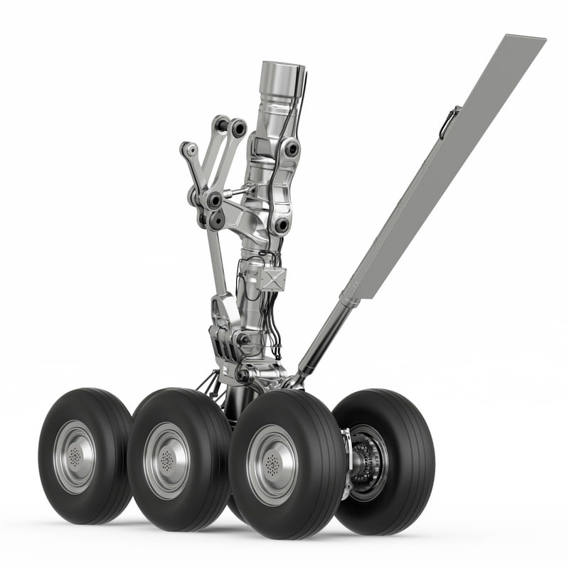 3d chassis aircraft model