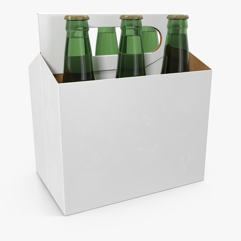 3d model 6 pack bottle holder