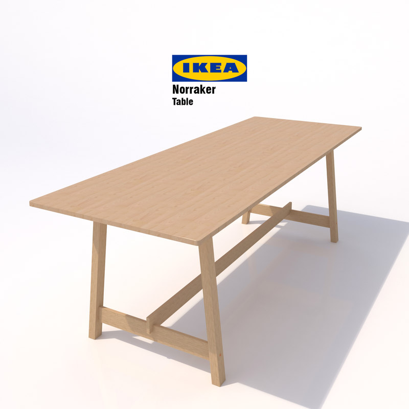 3D dwg ikea norraker table