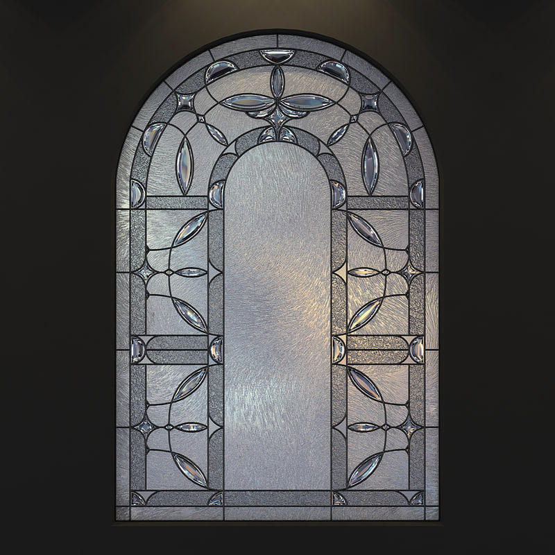 3D max stained glass arc
