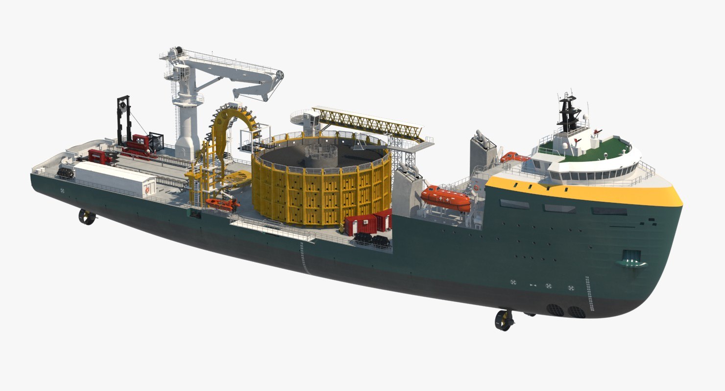 3D max cable lay vessel