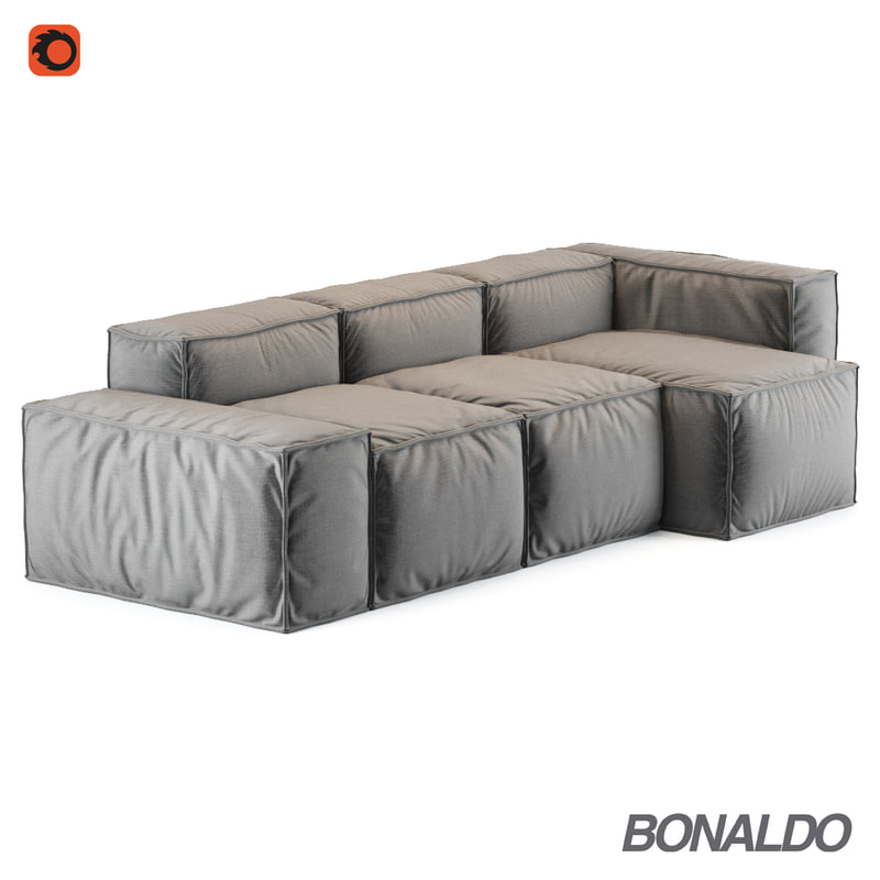 3d Model Corona Bonaldo Peanut Sofa