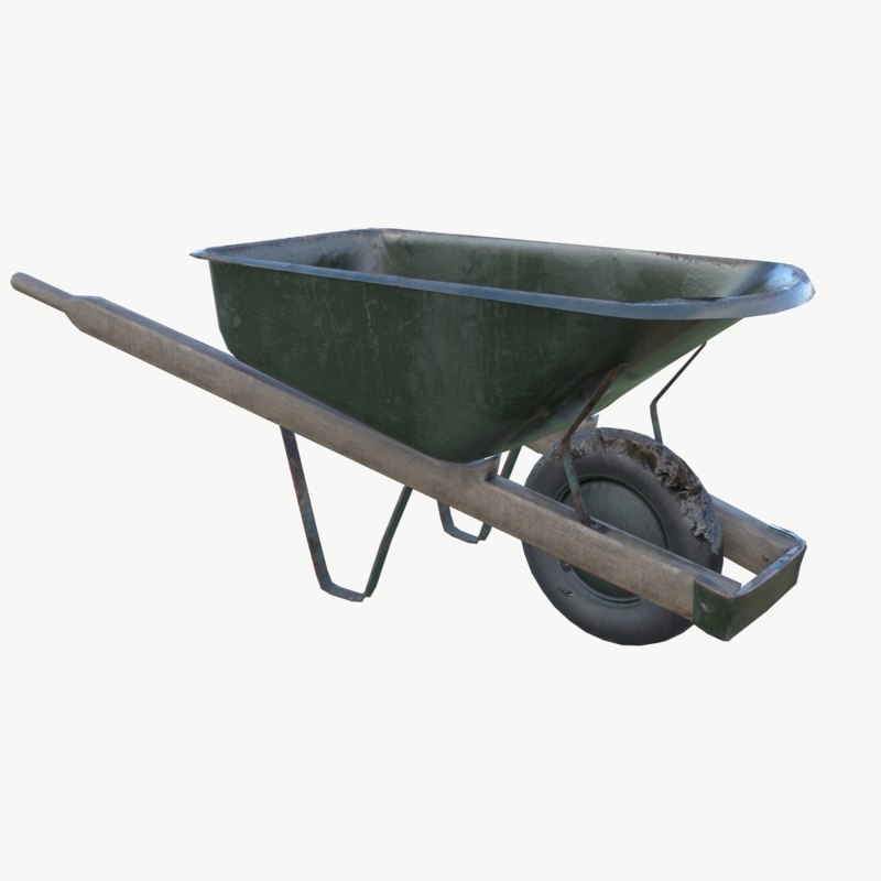 3D ma wheelbarrow game ready