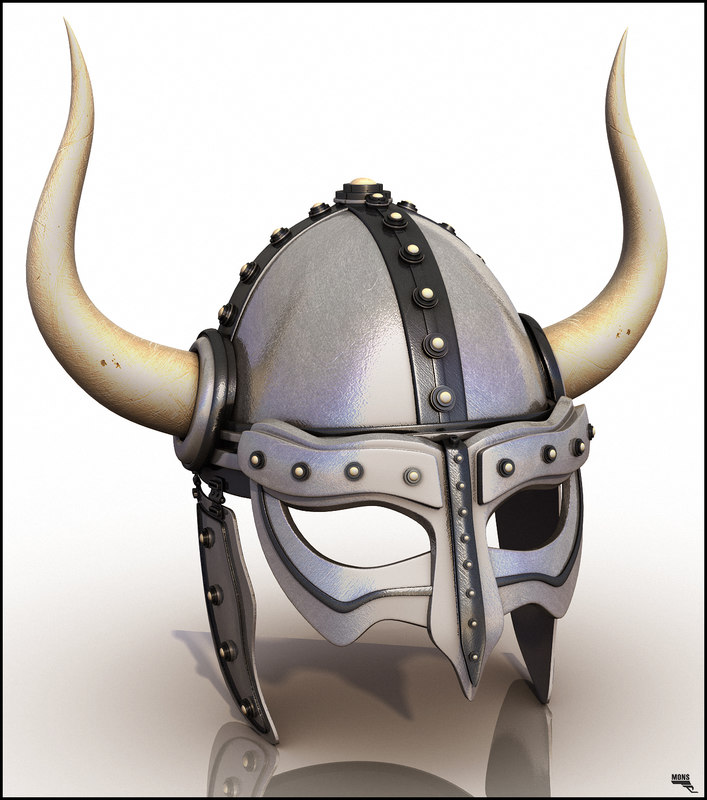 3d helmet barbarian barbar model