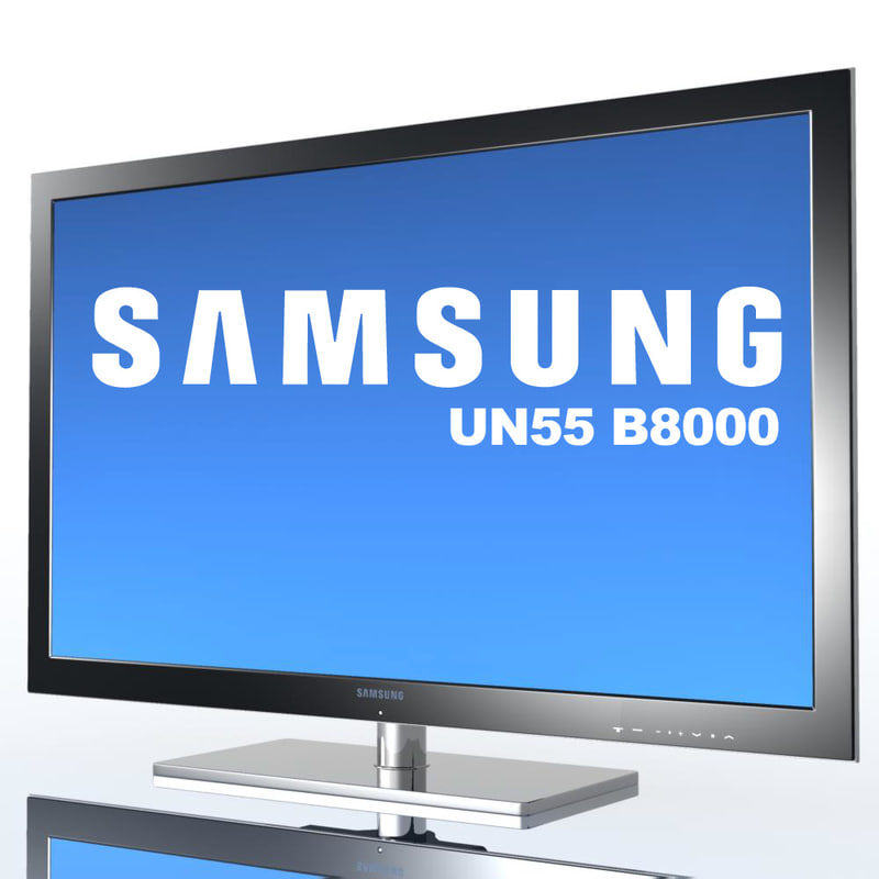 tv samsung un55 b8000 3d model