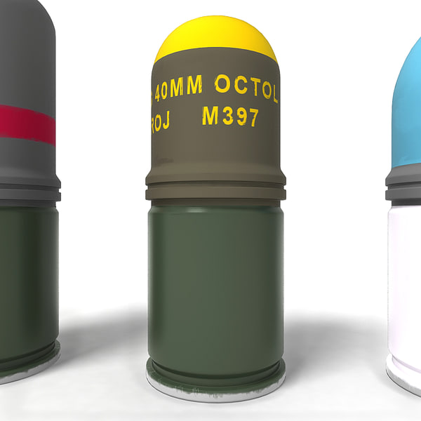 m79 grenade launcher ammo 3d c4d
