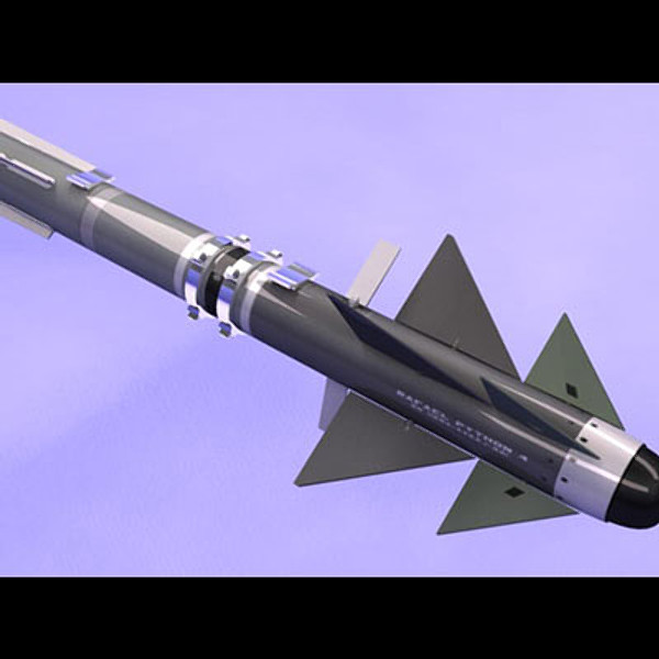 rafael python 5 air missile 3d model