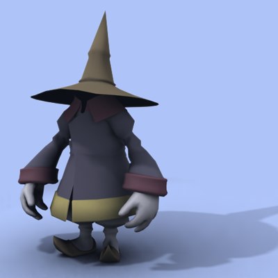 black mage 3d model