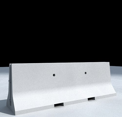 concrete barrier 3d models