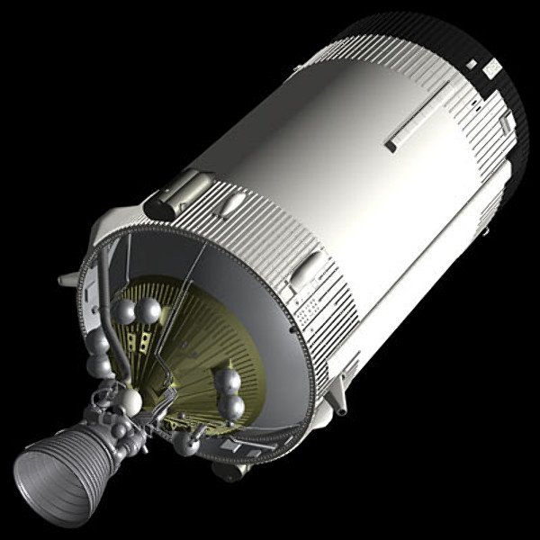 saturn v apollo spacecraft 3d model - Saturn Apollo... by Stuart Howes
