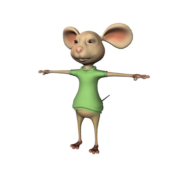 cartoon mouse 3d model