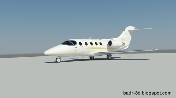 hawker 400xp 3d model