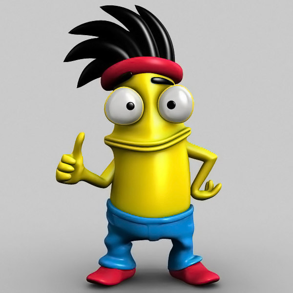 3d cartoon character model