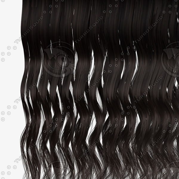black wavy hair texture