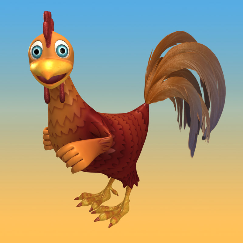 Петух из мультика муана рисунки