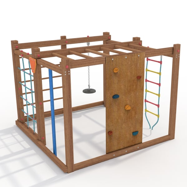 playground climbing frame 3d c4d