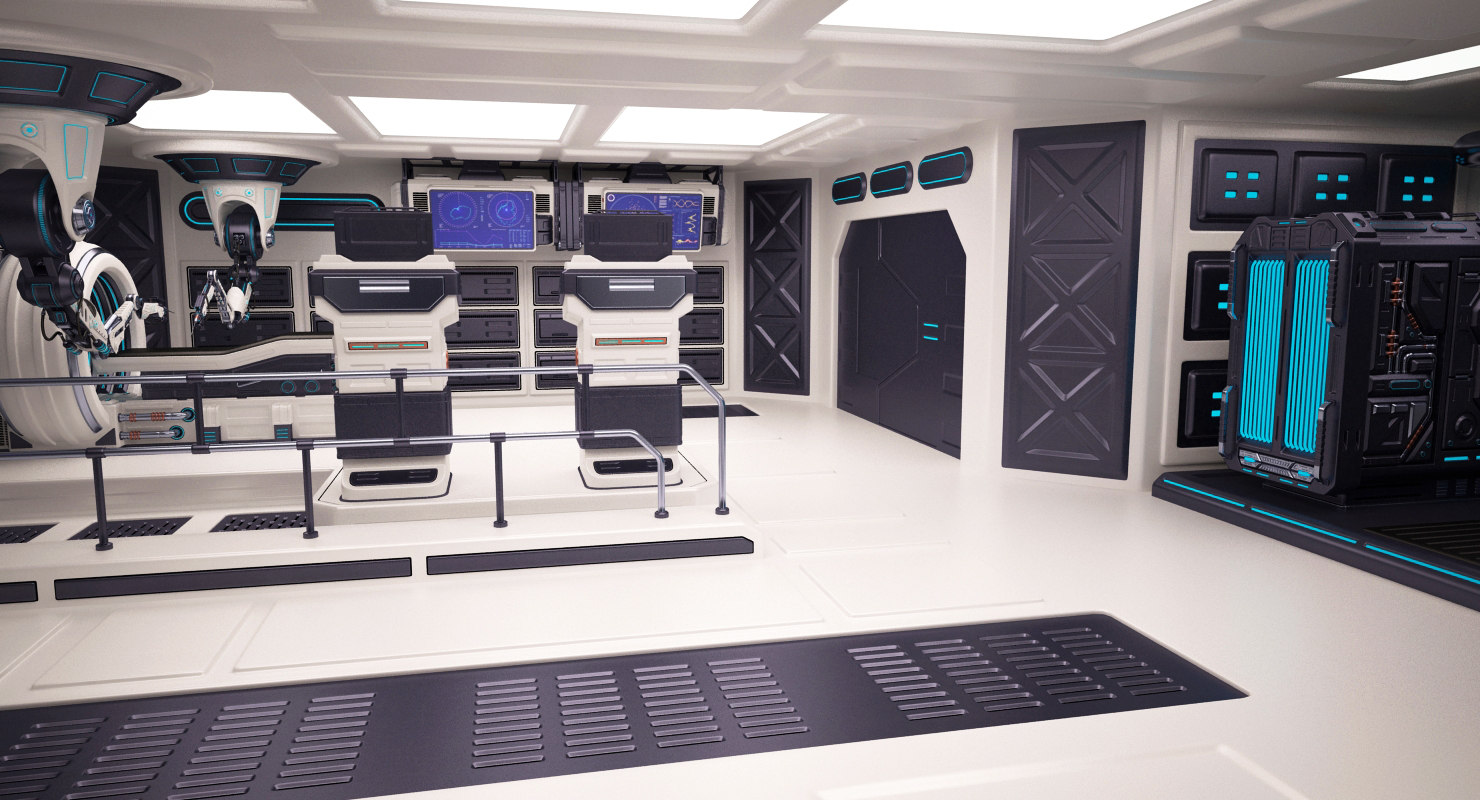 3D fbx laboratory lab sci fi