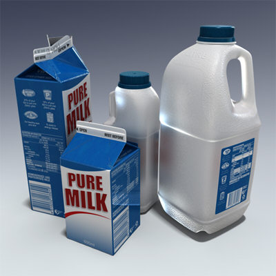 milk containers plastic bottle
